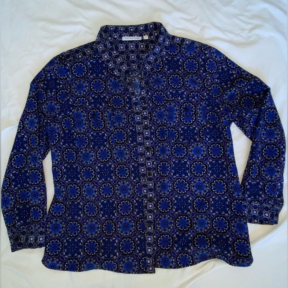 funky blue flannel